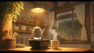 2 Hours of Cozy Lo-Fi Jazz & Chill Pop 🌧️ Rainy Kitchen Ambience for Focus, Study & Relax