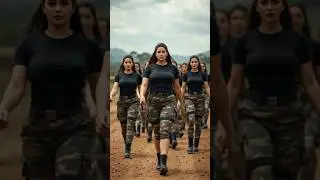 Fearless Beauty in Uniforms 🔥 Military Girls March Like Legends! #shorts #viralvideo #ytshorts
