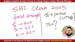 SBI CLERK 2025 EXAM REVIEW | EXPECTED CUTOFF? GOOD ATTEMPTS