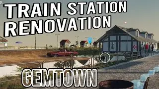 Fixing Gemtown's Beachside Train Station: Basement Flooding Repair!-  No Yapping!