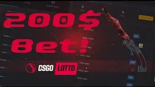 CSGO LOTTO BETTING!! - OVER $200 BET??