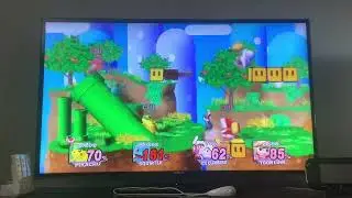 SSB Brawl Team Battle #6: Green Pikachu & Pok&eacute;mon Trainer vs. Red Ice Climbers & Toon Link!