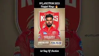Punjab Kings Ipl Auction 2025 | Ipl Auction 2024 live | #shorts #viral #ytshorts #iplauction #punjab
