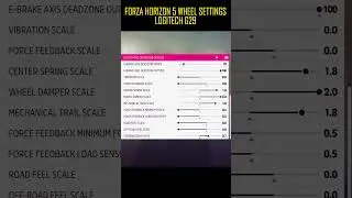 Forza Horizon 5 Wheel Settings [No:2] - Logitech G29 #forzahorizon5 #logitechg29
