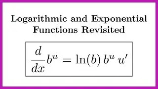 Calculus 1 Review of Exponential and Logarithmic Derivatives and Integrals