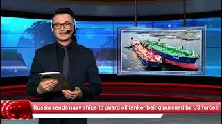 Russia sends navy ships to guard oil tanker being pursued by US forces..☢️🛢️