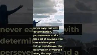 A lesson of Perseverance and Determination.