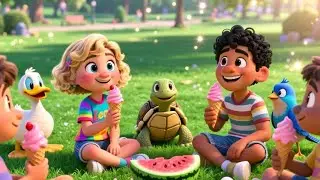 Watermelon Ice Cream Song | Fun Summer Treat Song for Kids | Nursery Rhymes & Songs for Children