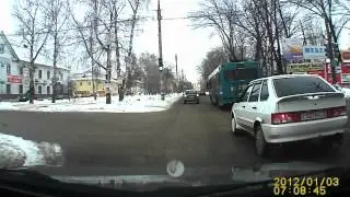 Тест AutoExpert DVR-929. День, пасмурно.
