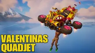 Fortnite New Glider Gameplay - VALENTINAS QUADJET,QUAD GLIDER #fortnitechapter6 #fortnite
