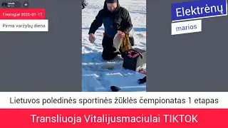 BIG FISH'O traukimas. Lietuvos poledinės sportinės žūklės čempionatas, 2026 pirmasis etapas! 01.17
