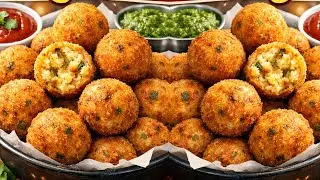 How to make Crispy potatoes Balls Recipe | Perfect Snack at Home | Street-Style Crunchy Treat ellia 