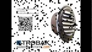 TROBAK Markenbaustoffe - L&uuml;ftungsgitter aus Edelstahl mit Stutzen