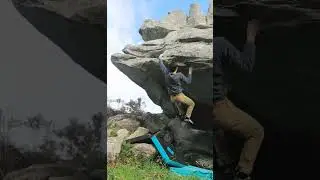 El Regreso ss 🔄 (7A). Bouldering en Corme (Ponteceso, Galicia). Sector Techos de la Cruz