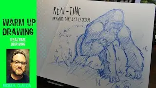 Drawing Gorillas warm up