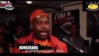 Konsekans Sal Ch&egrave;f reb&egrave;l freestyle cypher