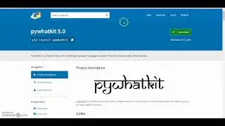 HOW TO PLAY  VIDEO ON YOUTUBE USING JUST TWO LINES OF CODES IN PYTHON? pywhatkit???