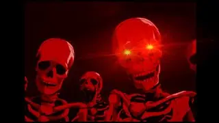 skeletons roasting jellybean (literally)