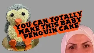 You can totally make this baby penguin cake