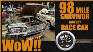 98 Original Mile Factory Lightweight 1963 Plymouth Savoy! MCACN 2024 Factory Race Car!