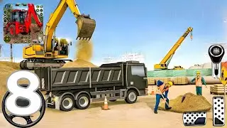 Train Track Builder Simulator - City Road Builder Excavator - Heavy Construction Work - Part 8