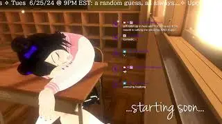 Tsuki's New Starting Soon Screen #animegirl #animeschoolgirl #vtuber #3Dvtuber #startingsoon #warudo