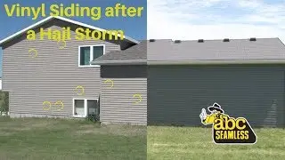 Vinyl Siding after a Hail Storm