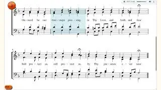 Lord, behold us with Thy blessing. TUNE: mix of ETON COLLEGE and LAUDA ANIMA.