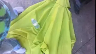 physics demonstration: all objects fall at the same rate
