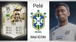 EA FC 24 - Pro Clubs Lookalike | King Pel&eacute; Mid ICON + Stats | Brazil Legend | R.I.P 1940 - 2022