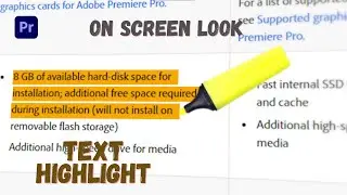 Premiere Pro Tutorial Create Engaging On Screen Look with Highlight Text Step by Step