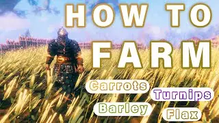 How to FARM in Valheim | Carrots, Turnips, Barley, Flax ► Valheim