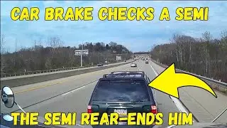 Best of Semi Truck & Brake Check Gone Wrong Insurance Scam & Instant Karma OF ALL TIME