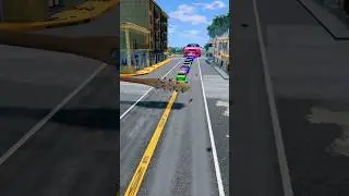Colorful Small To Giant Cars vs Hammer #234
