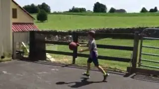 Ethan Horse on the farm