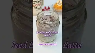 Iced Lavender Latte Candle #lattecandle #handmadeart #aestheticdecor #aurablisscandles #trending