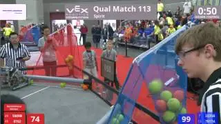 VEX Worlds 2016 - VRC Middle School - Spirit - Qual 113 (5509B 8762) 146 vs 236 (2235B 7817A)