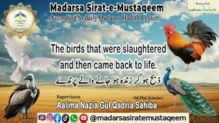 Qurani waqiaat -zibha ho kr zinda honey waly parindy #madarsasiratemustaqeem #quranicstudies #viral 