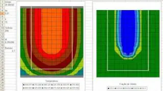 Simulation of Solidification in Excel