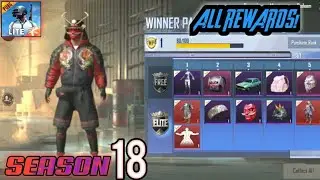 PUBG MOBILE LITE SEASON 18 WINNER PASS :1 TO 30 WP ALL REWARDS LEAK