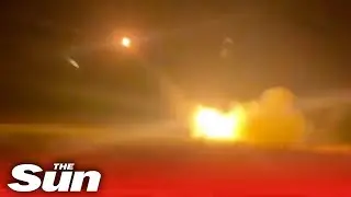 Ukraine unleashes rocket artillery on Russian military vehicles