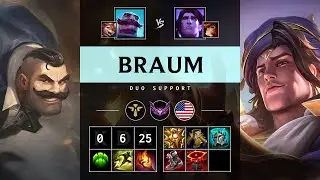 Braum Support vs Taric - NA Master Patch 25.13