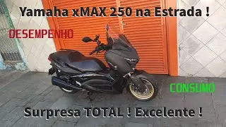 YAMAHA xMAX 250 na ESTRADA - INFORMA&Ccedil;&Otilde;ES DIVERSAS COMO CONSUMO, DESEMPENHO, ETC