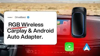 DriveBeez | 2 in 1 Wireless Carplay and Android Auto Adapter - Just plug it in,  Pair,  Drive.