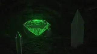 Green Matrix Diamond 4K High Speed ​​Drive Motion Background com m&uacute;sica