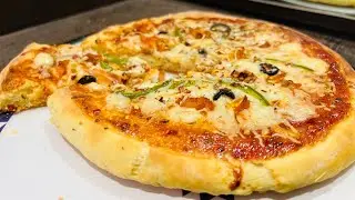 Domino's style pizza with out Owen | pizza recipe fry pen pizza