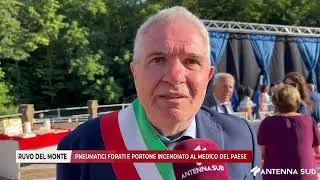 19 DICEMBRE 2025 -  RUVO DEL MONTE, PNEUMATICI FORATI E PORTONE INCENDIATO AL MEDICO DEL PAESE