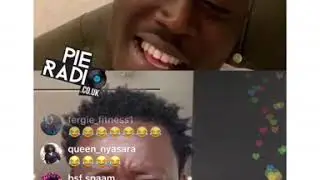 MICHAEL BLACKSON PLAYS CATCH EM WITH FATHER DMW ON INSTAGRAM LIVE PART 1 | PIE RADIO