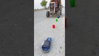 Мини-трактор 🚜 Веселье с разноцветной водой 💦🌊