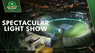 Spectacular Light Show at Grand Inauguration of the New-Look National Bank Stadium, Karachi